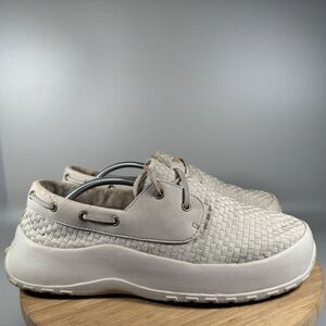 Soft Science Shoes Fishing Boat Shoes "The Cruise" Beige Shoes Men's 12